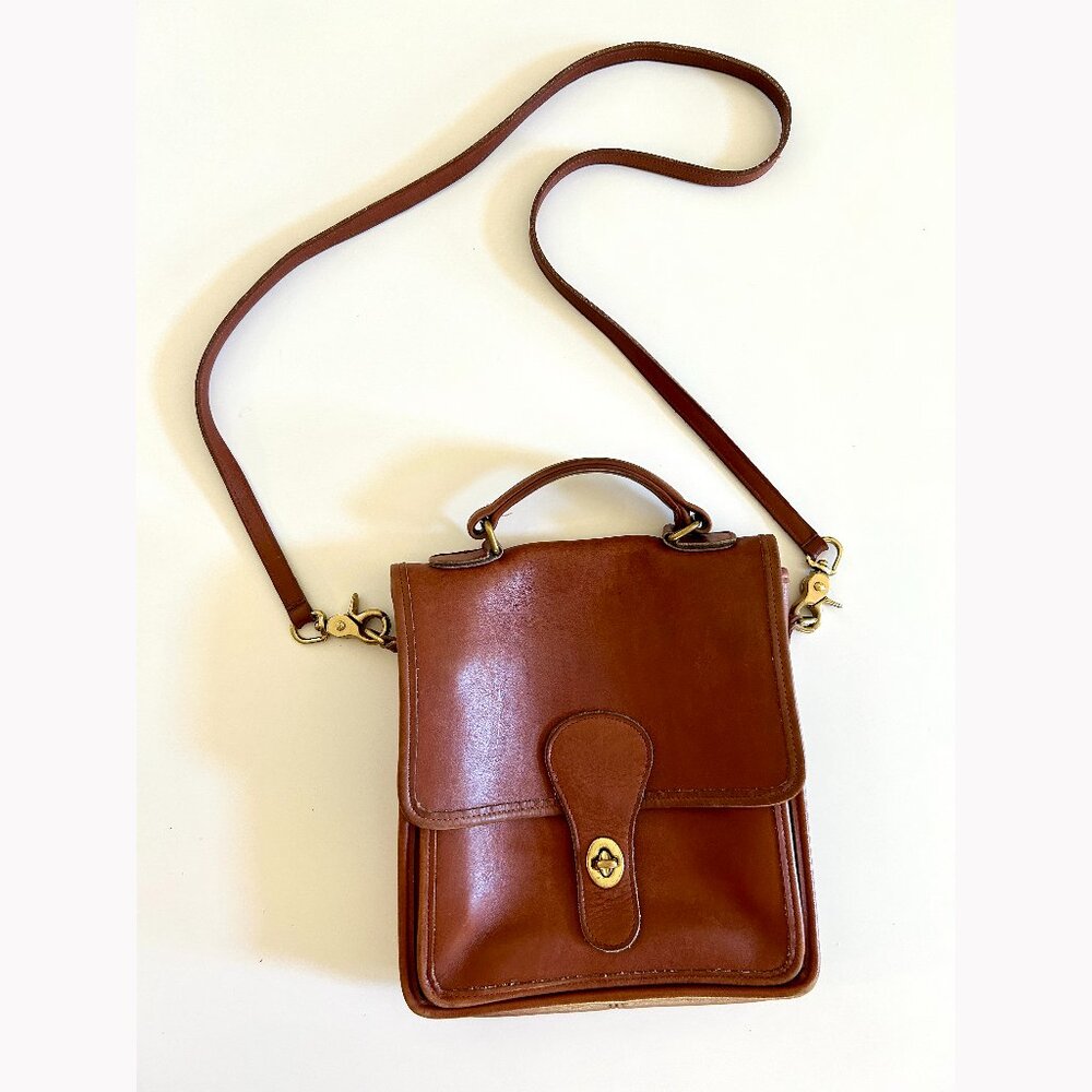 Vintage 5130 Coach Station Bag British Tan Crossbody Purse